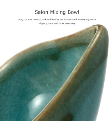 KALLORY Essential Oil Mixing Dish - Ceramic Spa Bowl for Facial Masks & Aroma Oils | Blue - Buy Online on GoSupps.com