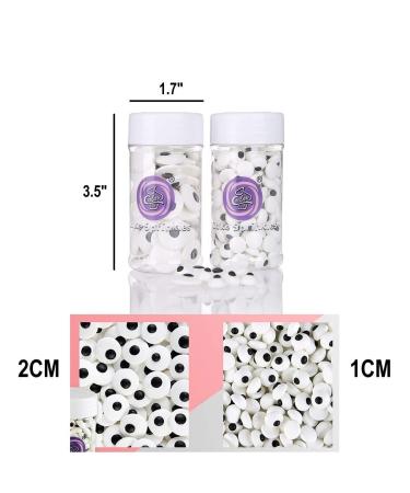 GEORLD 2 Bottle Candy Eyeballs Cake Cupcake Toppers 6.9oz - Mixed Sizes for Cookie Decorations - Buy Online on GoSupps.com