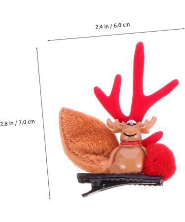 minkissy 12 Pairs Christmas Ball Hairpin Christmas Hair Clips Antler Hairpins Hair Jewels for Women Hair Clips for Kids Deer Antler Headband Christmas Bobby Pins Christmas Headdress Set - Buy Online on GoSupps.com