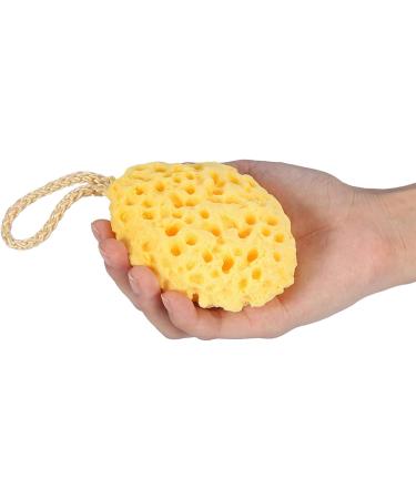 Shower Sponge Soft Hydrophilic Bath Sponge 4 Colors Beauty Soft Sponge Body Shower Spa Exfoliator Washing Cleansing Scrubber Bath Ball (Yellow) - Buy Online on GoSupps.com