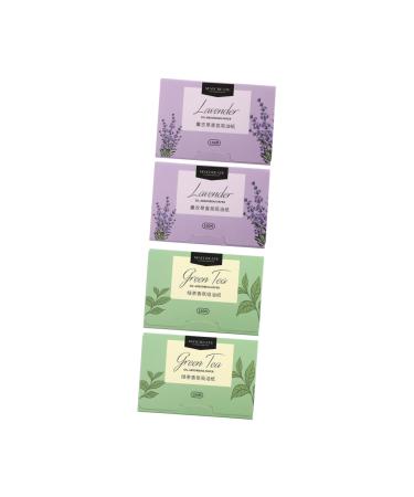 Angoily 12 Boxes Facial Oil Blotting Paper Face Cleaning Paper Oil Absorbing Wipes Paper Oil Control Oil Control Paper Green Fascinator Cleansing Oil-Absorbing Paper Face Oil Men and Women