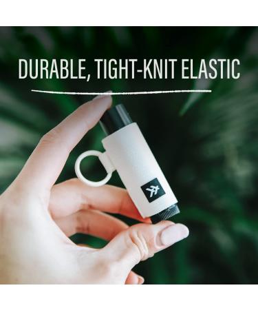 Cute Off White Lip Balm Holder Keychain for Men & Women | Elastic Sleeve by Thread Wallets - Buy Online on GoSupps.com