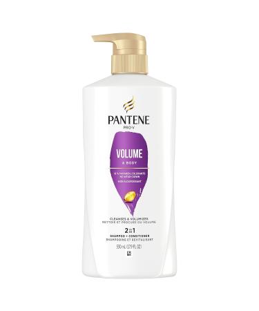 Buy Pantene Pro-V Volume & Body 2 in 1 Shampoo & Conditioner - 17.9 fl oz Pump Bottle | International Shipping Available - Buy Online on GoSupps.com