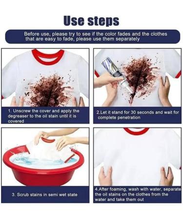 BioSwipe Active Enzyme Laundry Stain Remover - Active Enzyme Stain Remove Fast Laundry Stain Remover White Shirt Guardian Garment Stubborn Stain Cleaner Oil Remover (1PC) - Buy Online on GoSupps.com