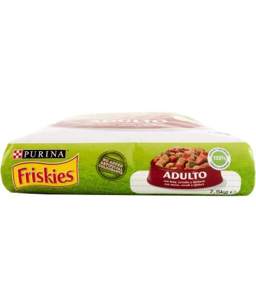 PURINA FRISKIES Adult Dog Food with Beef Cereals and Added Vegetables 7.5 kg - Buy Online on GoSupps.com