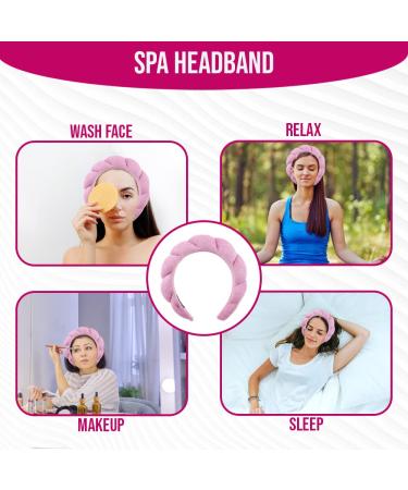 Pink Spa Headband for Women - Soft Makeup & Skincare Hairband - Buy Online on GoSupps.com