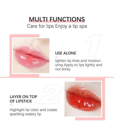 Plumping Lip Gloss - Moisturizing Glossy Lip Oil Tinted - Nourishing Hydrating Lip Glow Oil with Vitamin E - Lips Skin Care Lip Balm Long Lasting Clear Lipgloss Makeup (001 Light Orange) - Buy Online on GoSupps.com