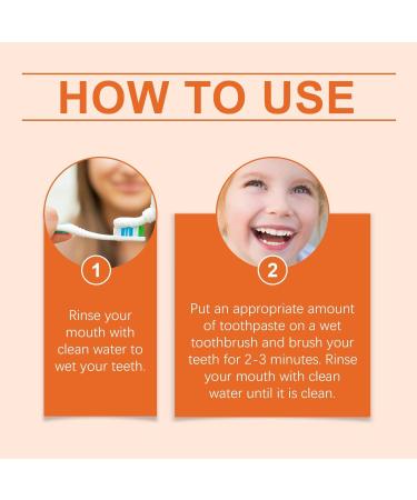 KLYso Kids Oral Care Toothpaste (Sweet Orange Flavor) - Gentle Cleaning Teeth Brightening Fresh Breath Safe & Fun for Children(2PCS) - Buy Online on GoSupps.com