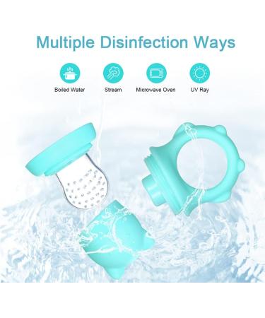 Kocan Baby Fruit Feeder - Silicone Pacifier Set (S/M/L) for Toddler Tooth Relief - 2 Pack Baby Food Feeder for Safe Easy Feeding - Buy Online on GoSupps.com