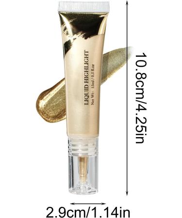 Glow Liquid Highlighter | Non-Greasy Glow Liquid Foundation Multifunctional Face Makeup Accessories For Dry Skin Oily Skin Sensitive Skin Combination Skin Hersil 3 - Buy Online on GoSupps.com