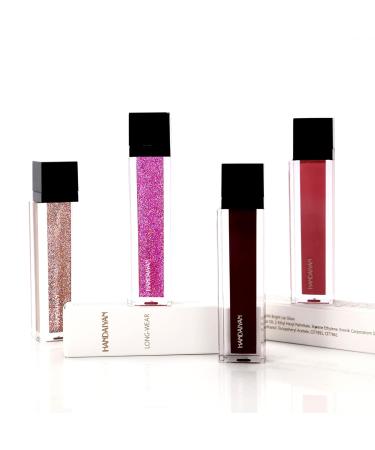 Shimmer Lip Gloss - High Pigmented Matte Nude Glitter Lip Tint | Waterproof Durable Liquid Lipstick for Women - Buy Online on GoSupps.com