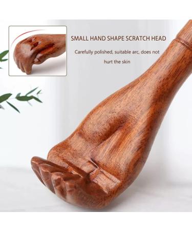 Back Scratchers for Seniors - Wooden Shouxing Grandpa Shape Massage Tool | Itch Relief & Birthday Gift (41.5cm x 3.5cm Primary Color) - Buy Online on GoSupps.com