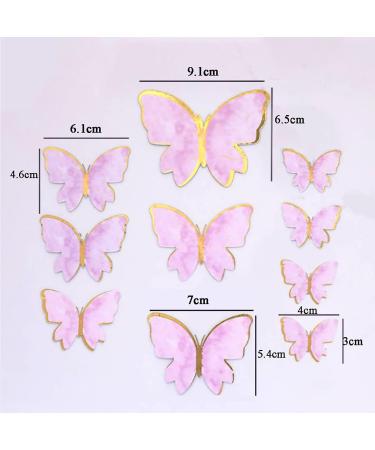 Cake Decorations Butterfly Cupcake Toppers 3D Butterfly Happy Birthday Cake Topper Cupcake Toppers for Girls Women Wedding Cake Toppers Baby Shower CupcakeToppers. (B) - Buy Online on GoSupps.com