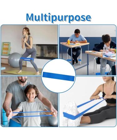 Clisted 12 Pcs Exercise Stretching Resistance Band for Kids with Fidgety Feet for Chairs ADHD Tools Flexible Seating for Classroom Elementary (Black) - Buy Online on GoSupps.com