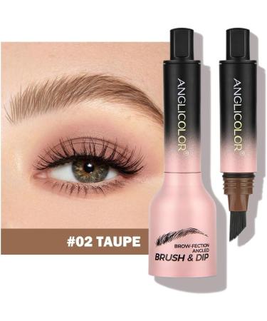 Multi-Purpose Liquid Eyebrow Pencil Waterproof Sweatproof Ultra Long Lasting Hair-Like Strokes Liquid Eyebrow Gel Pen Quick Dry (#02 Taupe) - Buy Online on GoSupps.com