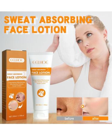  Laluerck Sweat-absorbing facial lotion - 50 ml - Blocks perspiration and controls oily skin for daily use by women and men - Buy Online on GoSupps.com