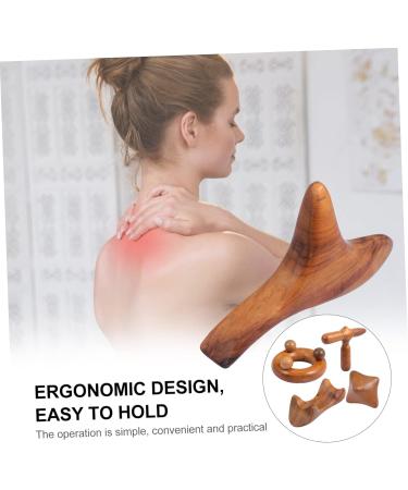 FRCOLOR 10-Pack Sandalwood Triangular Gua Sha Massage Device | Neck & Foot Massage Cushion | Health Massage Board Spa - Buy Online on GoSupps.com