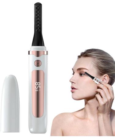 Eyelash Curler - Electric Lash Curler Eye Beauty Product | Adjustable Natural Look Temperature Curler Heated Lash Dating Beauty Tool Long Lasting Women Lash Curler parties Eyelash Curler for Girls Ivoryy White - Buy Online on GoSupps.com