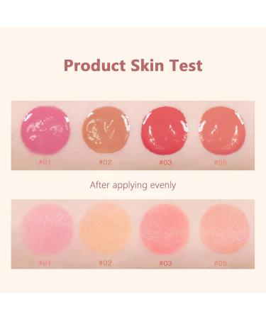 Reddhoon Liquid Blush for Cheeks Natural Looking Breathable Cream Blush Waterproof Long Lasting Cruelty-Free Cheek Face Blush for Women 15ml/Pc 02# - Buy Online on GoSupps.com