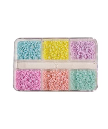 Summer Macaron Candy Sweet Colors Nail Art Metal Mini Nail Ball Beads Nail Studs DIY Decorations Accessories Mixed Size Colorful
