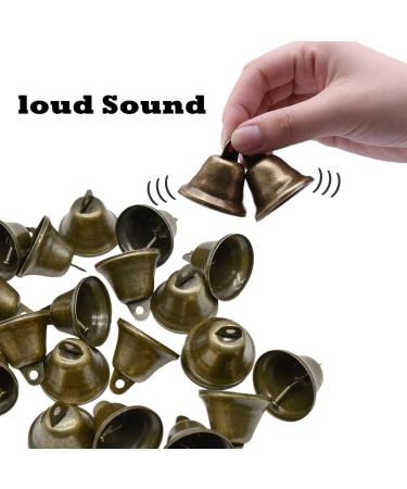 Vintage Bronze Jingle Bells 35Pcs - Christmas Tree Ornaments & Dog Doorbell - Wind Chimes Making Crafts - Buy Online on GoSupps.com