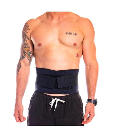 Buy Nevin Sports Medicine Lower Back Brace - Adjustable Neoprene Support Belt for Men & Women - Padded Lumbar Pain Relief - Black X-Large (38-46 Waist - Buy Online on GoSupps.com