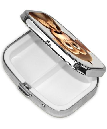 Buy Silent Monkey 2 Compartment Pill Case | Cute Travel Pill Box Organizer for Purse | Perfect Gift for Pocket & Travel - Buy Online on GoSupps.com
