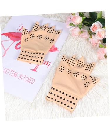 FRCOLOR Magnetic Therapy Gloves - 2 Pairs Half Finger Typing Gloves for Carpal Tunnel Relief & Work Comfort - Buy Online on GoSupps.com