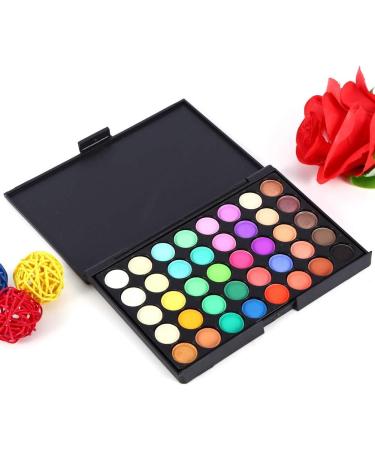 Mavis Laven 40 Colors Profeesional Eyeshadow Palette Matte and Shimmer Waterproof Eyeshadow Makeup Palletes Mineral Pearlescent Matte Pigment Eye Shadow Waterproof Eyeshadow(#2) - Buy Online on GoSupps.com
