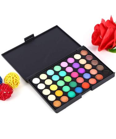 40 Color Pigmented Eyeshadow Palette - Waterproof Rainbow Matte Eye Shadow - International Shipping Available - Buy Online on GoSupps.com