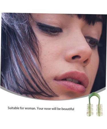 Beatifufu 1 Set Nose Clip Set Nose Bridge Straightener Night Nose Clips Sleeping Nose Clip Nose Nasal Stopper Clips Nariz U-type Nasal Woman Nose Clips U-type Nose Clips 5.3x3.8cm Green - Buy Online on GoSupps.com