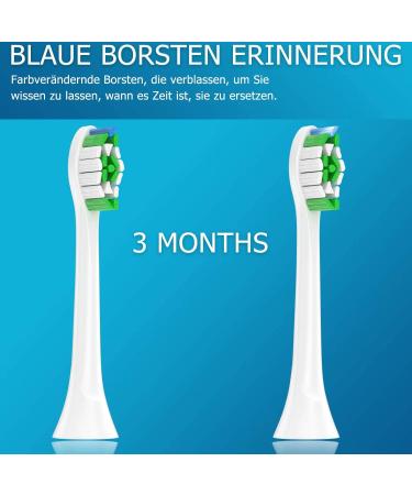 12 Replacement Brush Heads for Philips Sonicare Electric Toothbrush - Compatible Toothbrush Attachments (White) - Buy Online on GoSupps.com