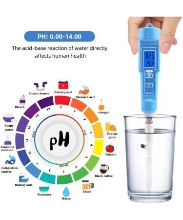 ATC 0.00-14.00 Ph Meter for Tapered Loose Soil Hydroponics Cheese Lab Drinking Water with Replaceable Probe - Buy Online on GoSupps.com