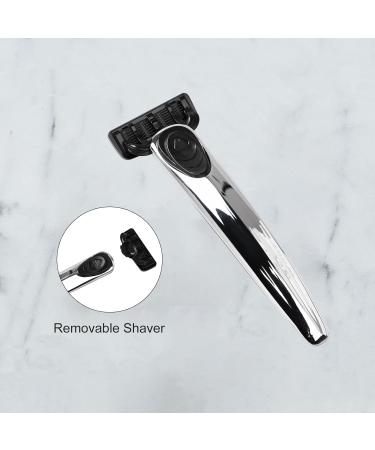 Pumwoy Men's Razor Set - 1 Razor + 2 Blades with 7-Fold Technology | Perfect Men's Grooming Gift | Ideal for a Close Shave - Buy Online on GoSupps.com
