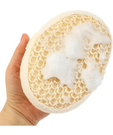4 Pcs Natural Loofah Sponge Exfoliating Shower Pad for Men and Women - Luffa Scrubber Brush for Bath, Shower, Spa - Buy Online on GoSupps.com