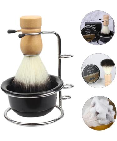 Fomiyes Men's Shaving Set: Foam Shell Razor Cup & Brush Stand - Travel-Friendly Black 12x8.5cm - Buy Online on GoSupps.com