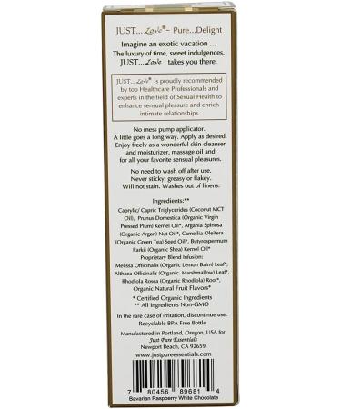 JUST Love All in One Sensual Pleasure Oil - Bavarian Raspberry White Chocolate | Moisturizing Massage Oil for International Shipping - Buy Online on GoSupps.com