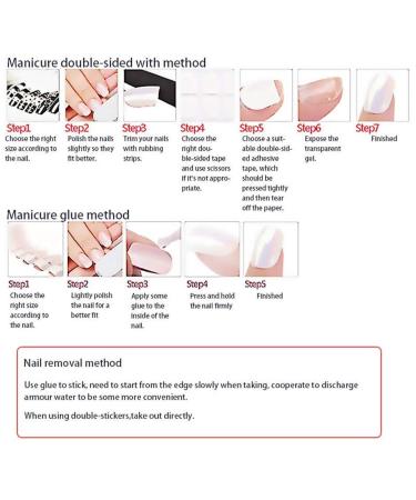 Herbests 24-Piece French Ballerina Long Fake Nails | Acrylic Press-On Nail Tips | Full Coffin Nail Art for Women & Girls - Buy Online on GoSupps.com
