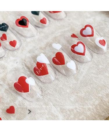 Art Decorations DIY Salon Nail Supplies Peach Heart Design Cloud Nail Art Sticker Heart Nail Sticker 5D Nail Sticker Nails Sticker for Summer - Buy Online on GoSupps.com