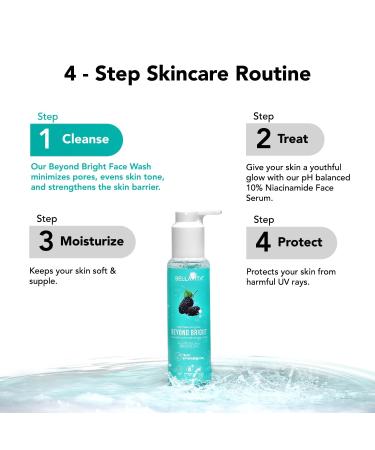 bellu. vuta Beyond Bright Face Wash/Niacinamide Alpha Arbutin & Mulberry/Treats Pigmentation Repairs Skin Barrier pH Balanced/for Men and Women. (100 ml/3.38 fl oz) - Buy Online on GoSupps.com