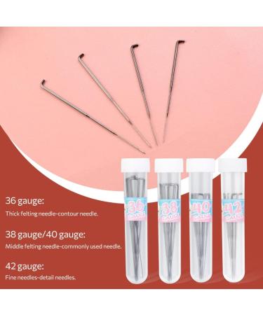 185 Pcs Needle Felting Kit with 50 Colors Wool Felt Tools and Supplies | DIY Craft Animal Felting Supplies in Storage Box | Home Decoration & Birthday Gift - Buy Online on GoSupps.com