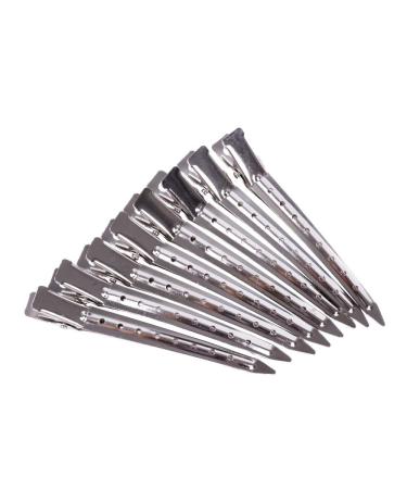 24pcs 3.5 Silver Duckbill Hair Clips for Extensions - Alligator Clips with Holes - Buy Online on GoSupps.com