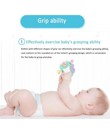11-Pack Infant Teething Toys for Babies 3-12 Months | Silicone Puzzle Teether Set for Early Development | Baby Girl Giraffe Elephant Toy Set - Buy Online on GoSupps.com