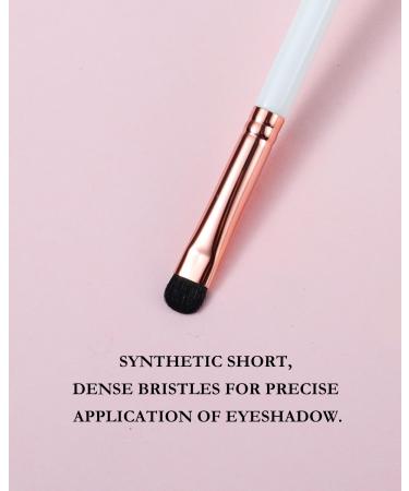 Eig Show Small Eyeshadow Brush - Professional Blending & Blurring Tool with Premium Synthetic Bristles - Ivory White (E832) - Perfect for Flawless Eye Makeup - Buy Online on GoSupps.com