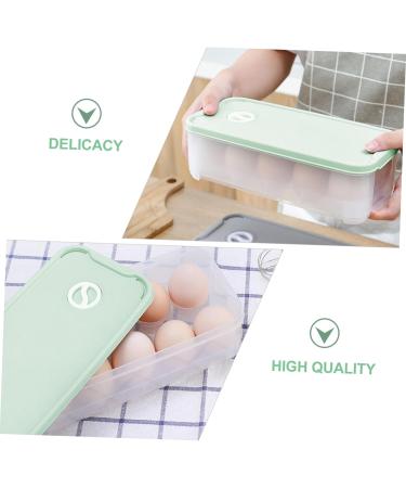 2 pcs Household Tray Multi-layer Preservation Egg Refrigerator Kitchen Container re-usable Light Greenx2pcs 24x11.5cmx2pcs - Buy Online on GoSupps.com