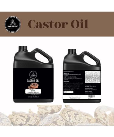 Naturevibe Botanicals Castor Oil 32oz - 100% Pure & Natural Castor Oil 32 Fl Oz (1 Pack) - Buy Online on GoSupps.com