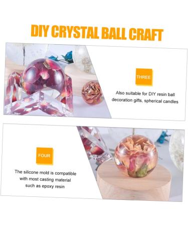 NUOBESTY 6 Pcs Ball Mold Silicone Molds Candle Molds Sphere Making Mold Crystal Resin Mold Accessories Whitex3pcs 5.9X5.9X5.9CMx3pcs - Buy Online on GoSupps.com