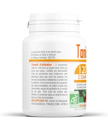 Organic Tonic 400mg - 120 tablets - Guarana Echinacea Eleutherococcus Red Ginseng - Buy Online on GoSupps.com