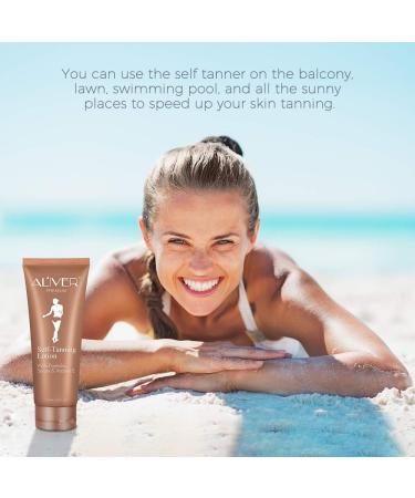 Natural Self Tanner Lotion for Bronzed Glow | Streak-Free Gradual Tan with Nourishing Ingredients | 125 ml - Buy Online on GoSupps.com