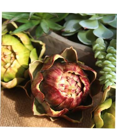 Ciieeo fake vegetables imitated artichoke decors decorate vegetable artichoke props fake accessories wedding artichoke decors artificial vegetable Model shop display artichoke - Buy Online on GoSupps.com